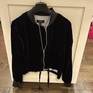 NWT - J Crew Black Velvet Jacket